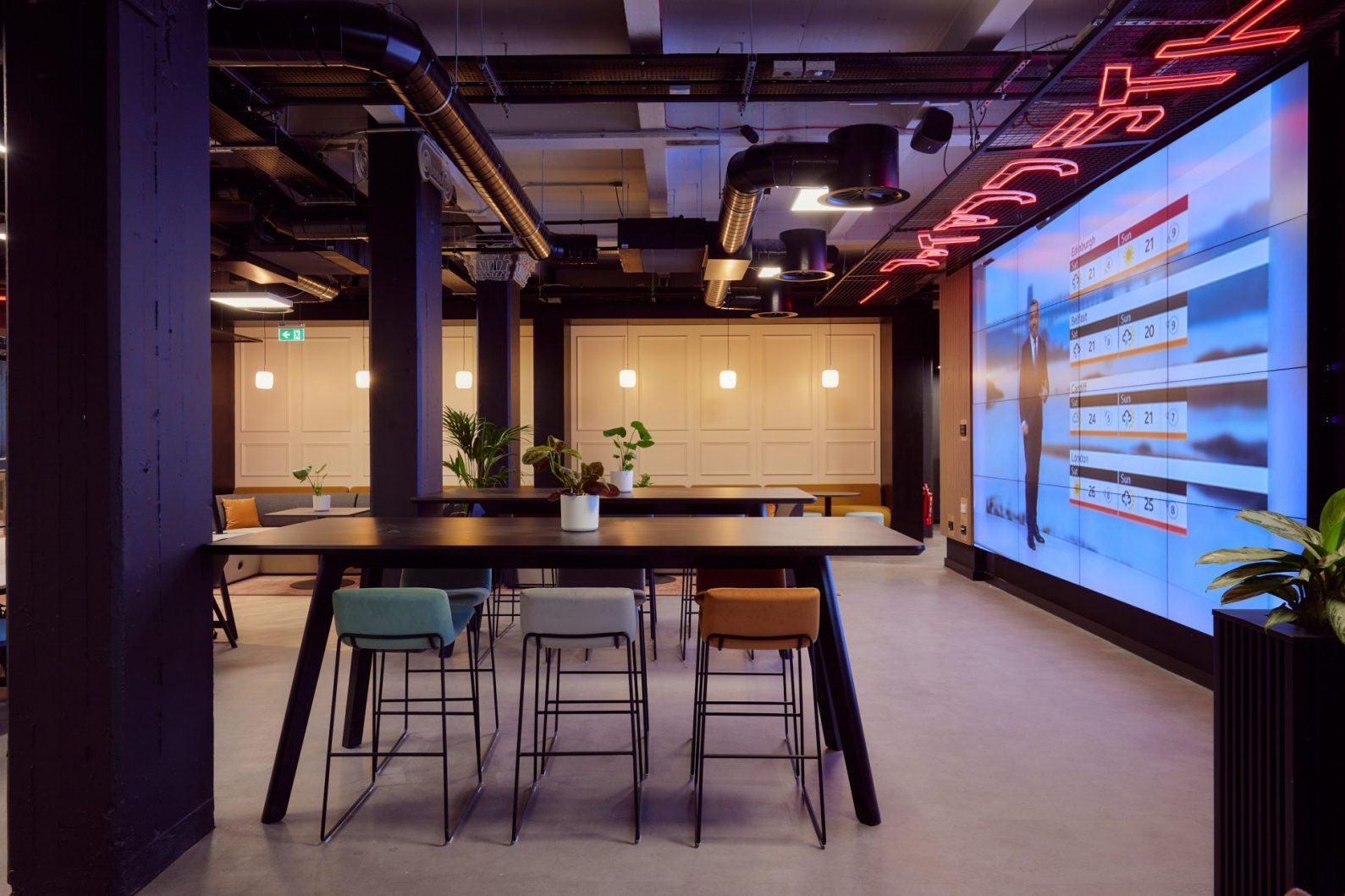 Liverpool Duke and Parr Interior Lower Floor Ropewalks area of Liverpool large open plan work spaces and meeting rooms