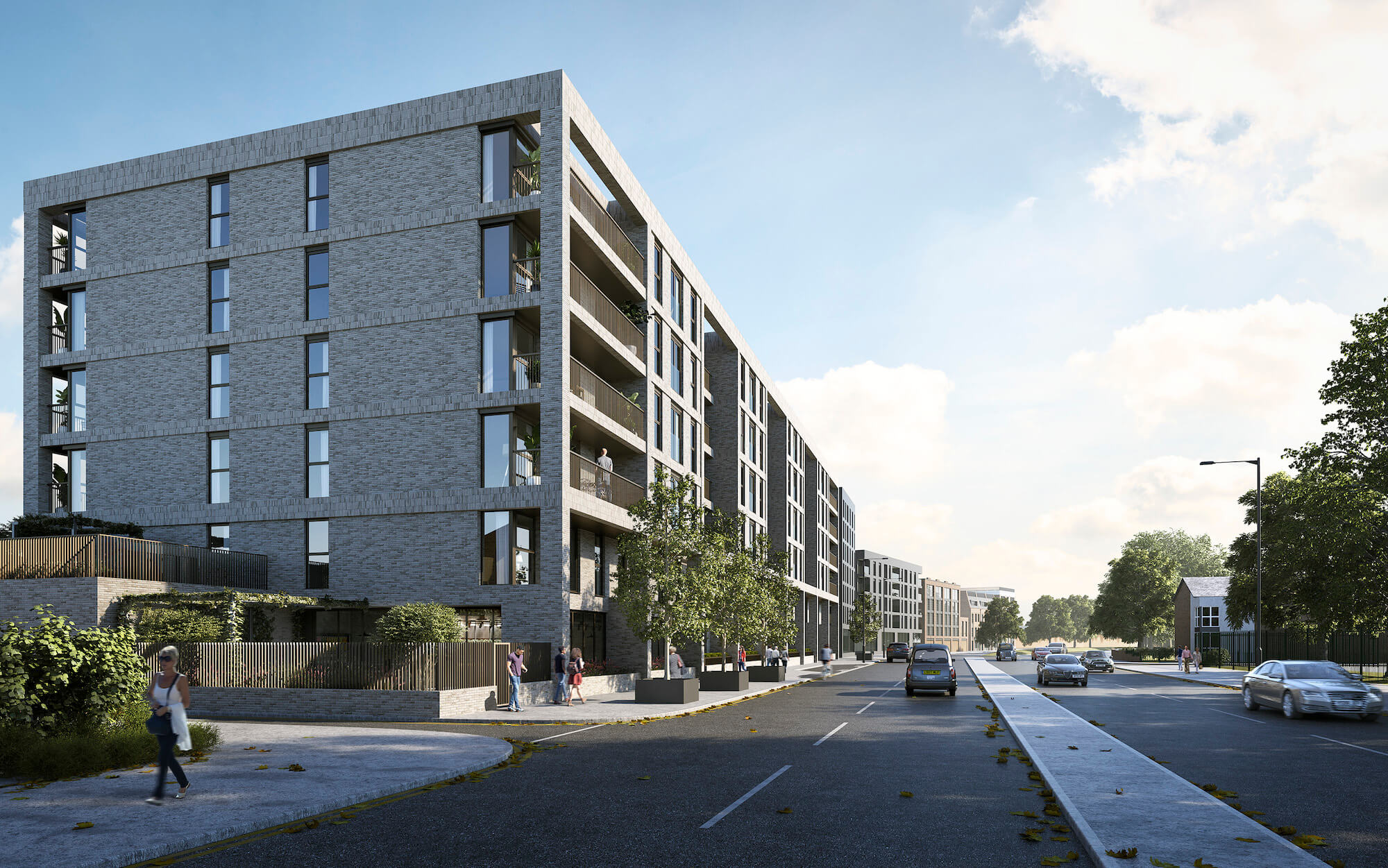 A depiction of Osborne Yard, Manchester showing the Building Exterior Building