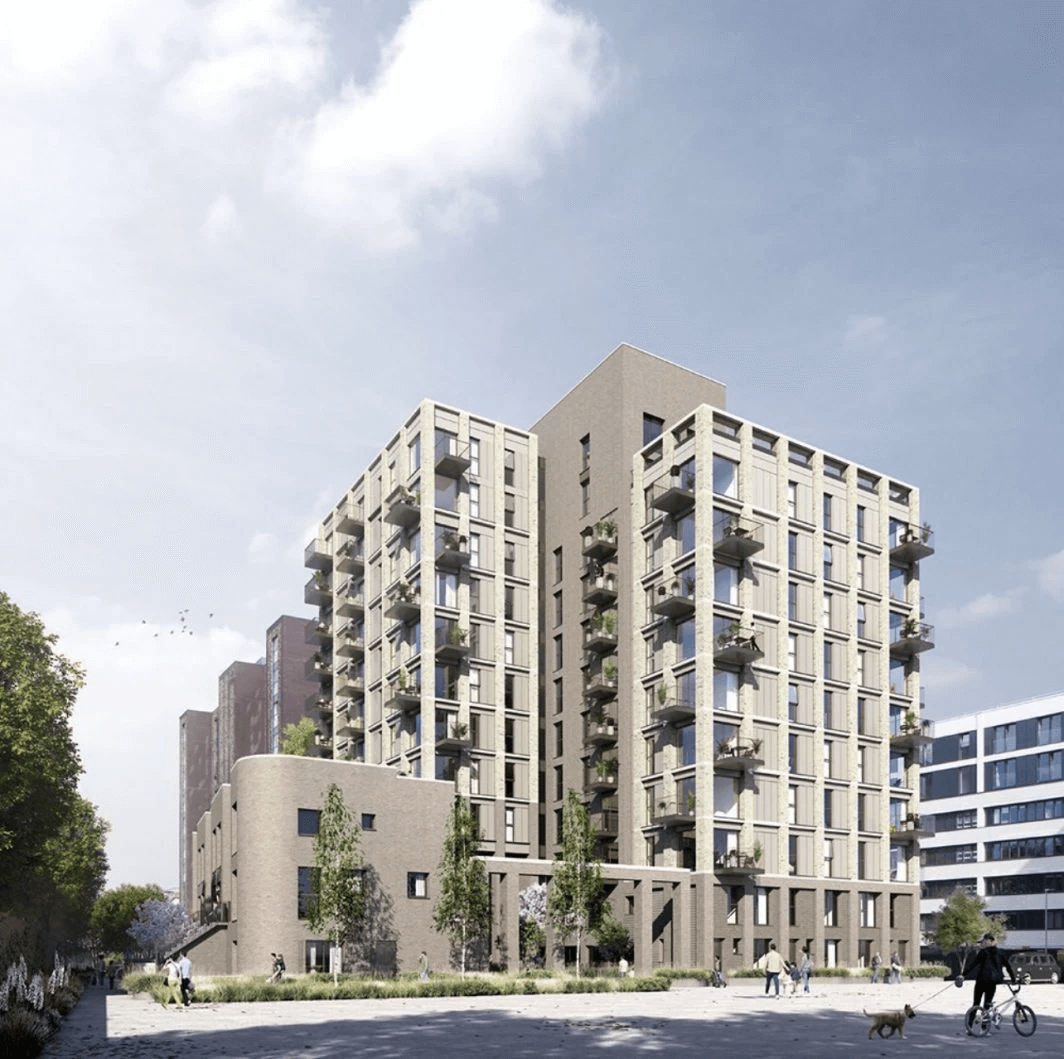 Depiction of the exterior view at Velocity a future residential property in Old Trafford