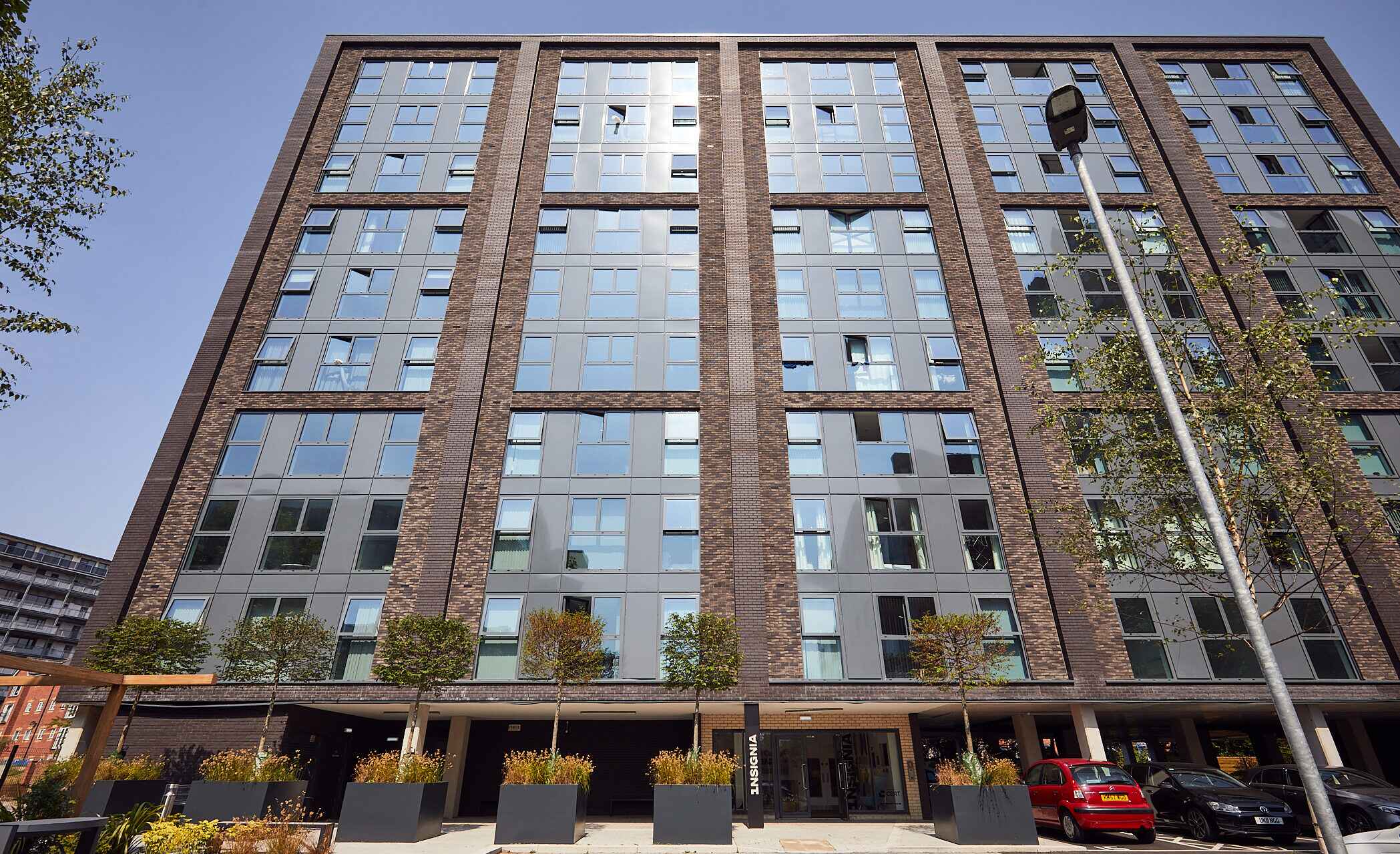 External of Insignia residential apartment on Talbot Road Old Trafford