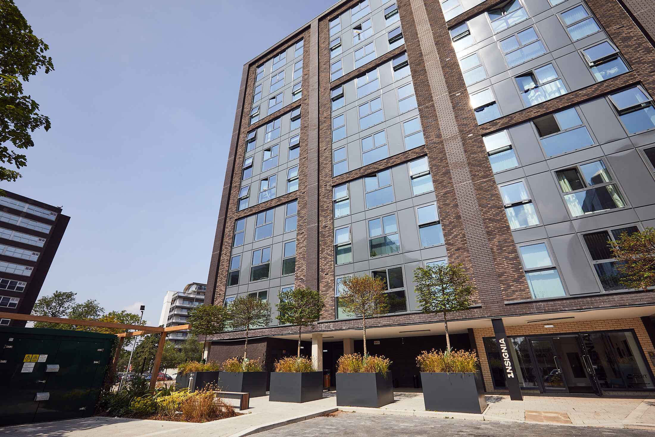 External of Insignia residential apartment on Talbot Road Old Trafford