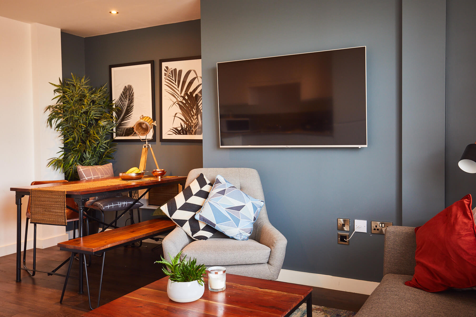 Lounge scene in Popworks, a Residential Property in Ancoats, Manchester